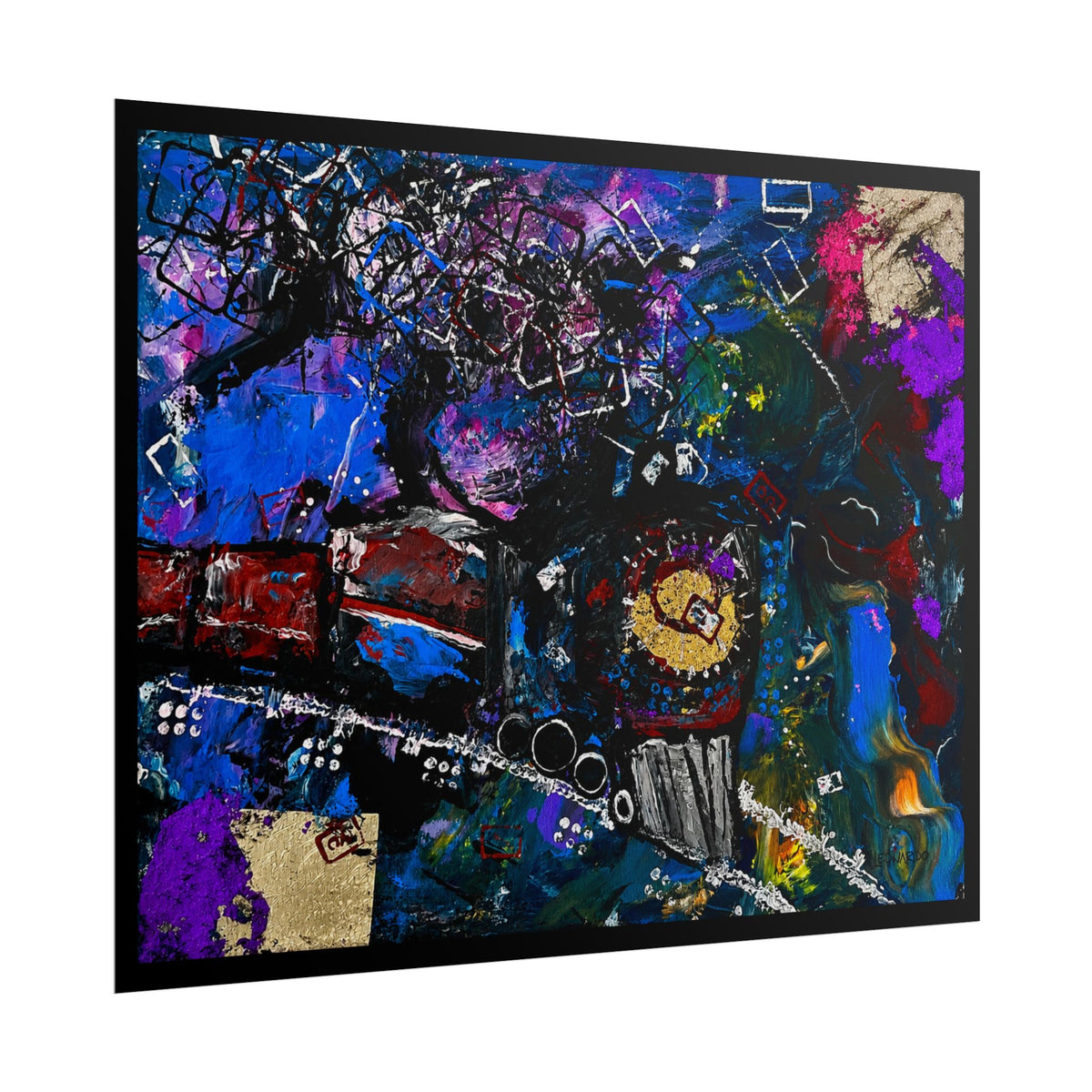 Rolled Poster - Abstract Train