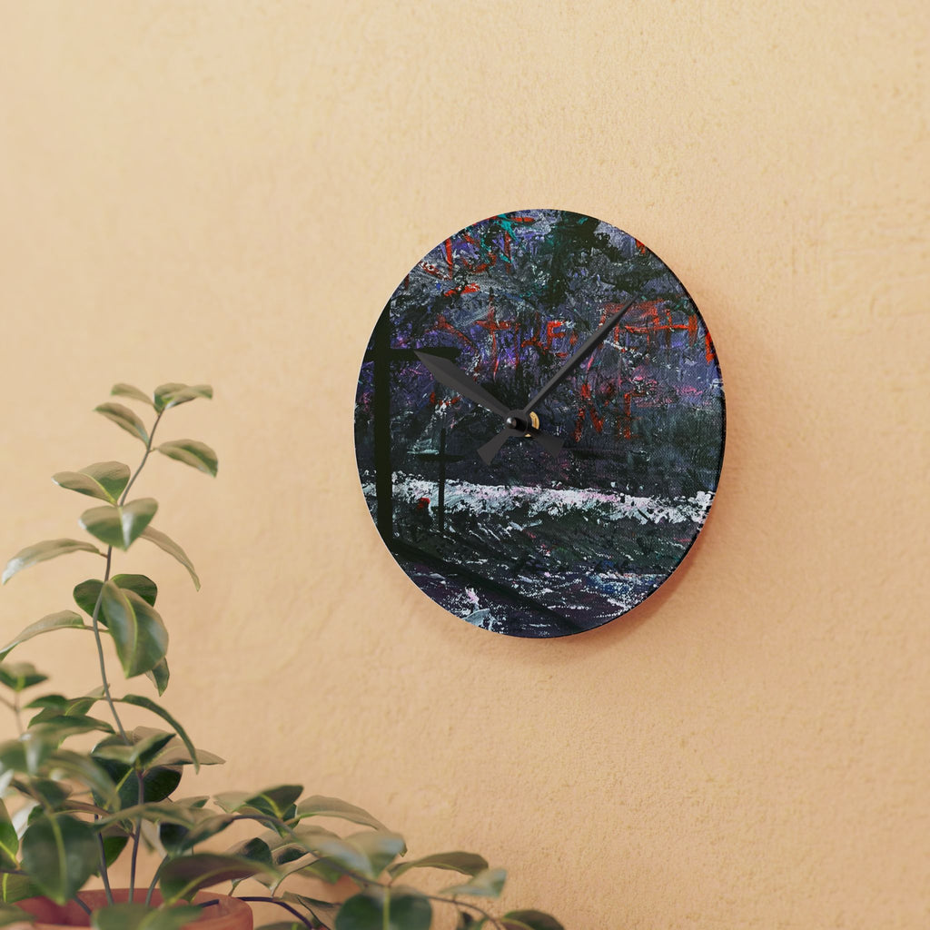 Wall Clock Acrylic - Strength