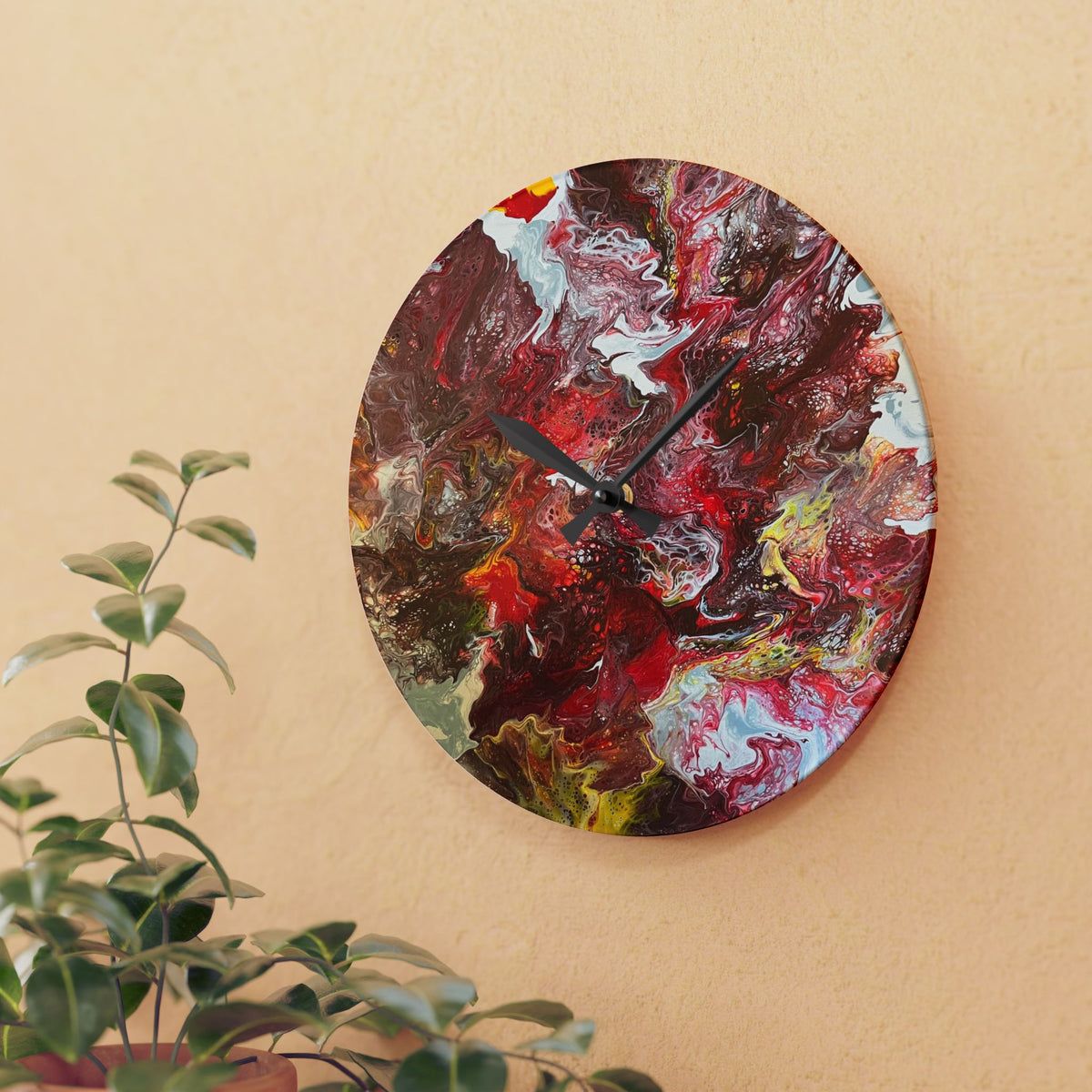 Wall Clock Acrylic - Abstract