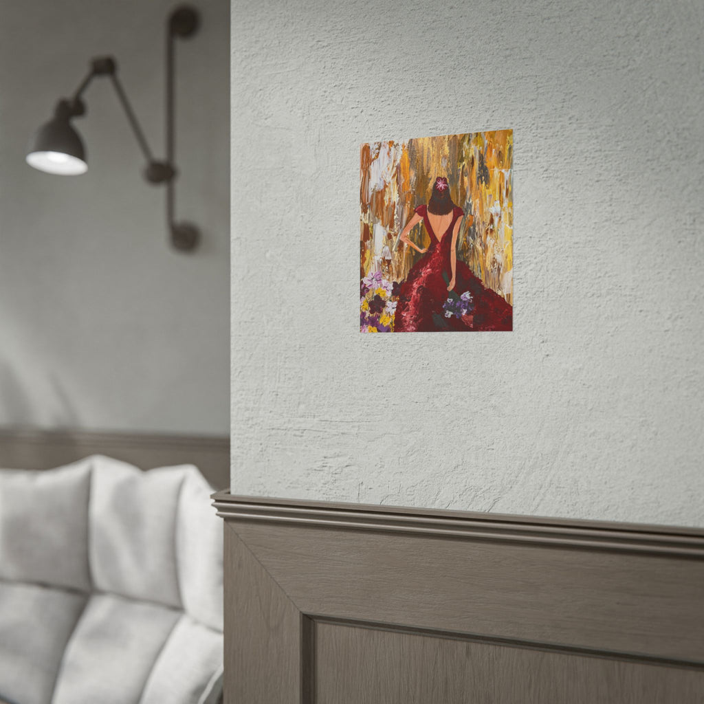 Rolled Posters - Girl in Flowers