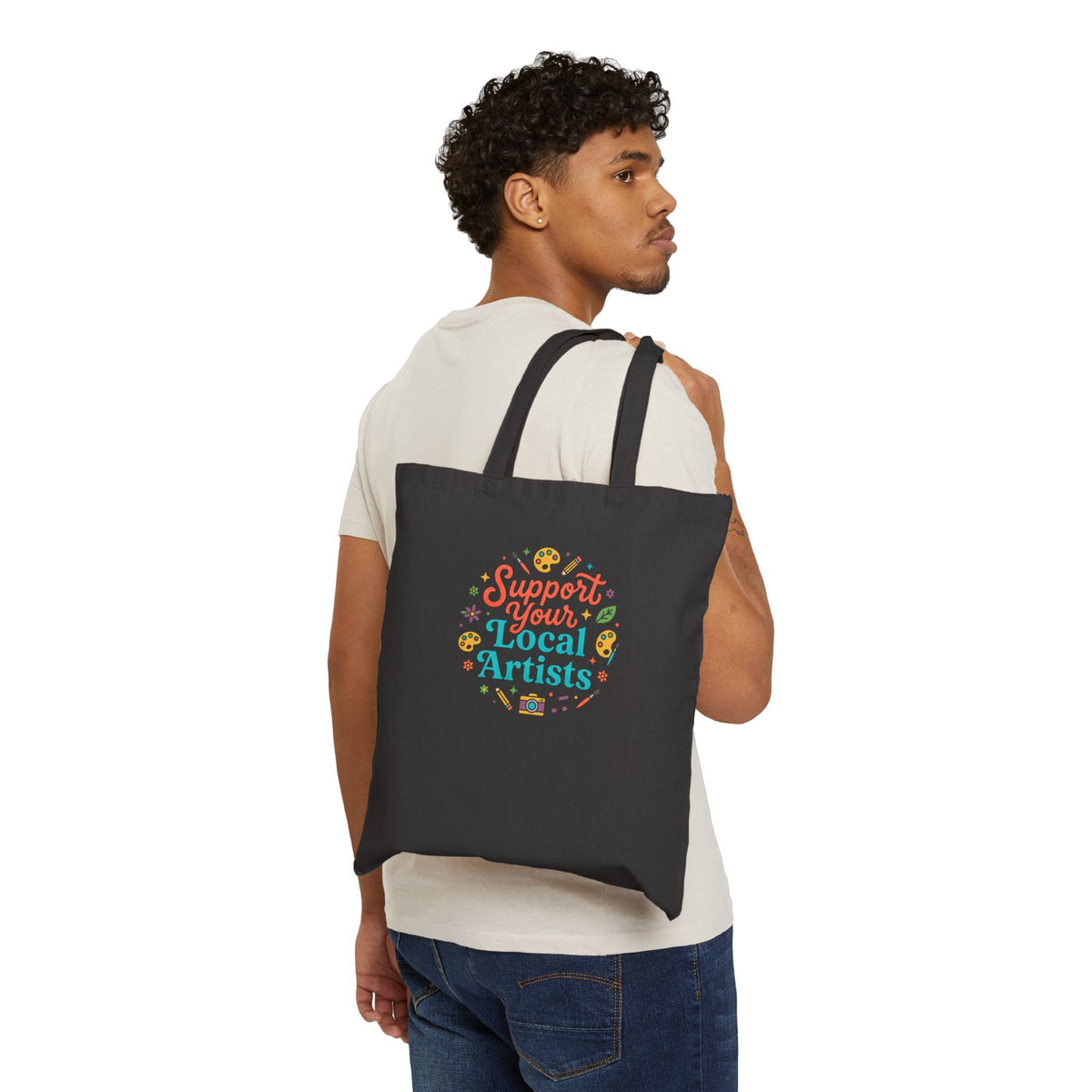 DL Logo - Cotton Canvas Tote Bag