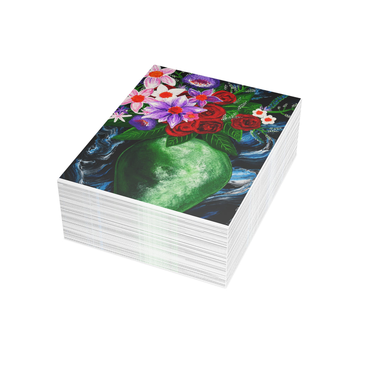 Postcard Bundles (envelopes included) - Green Vase