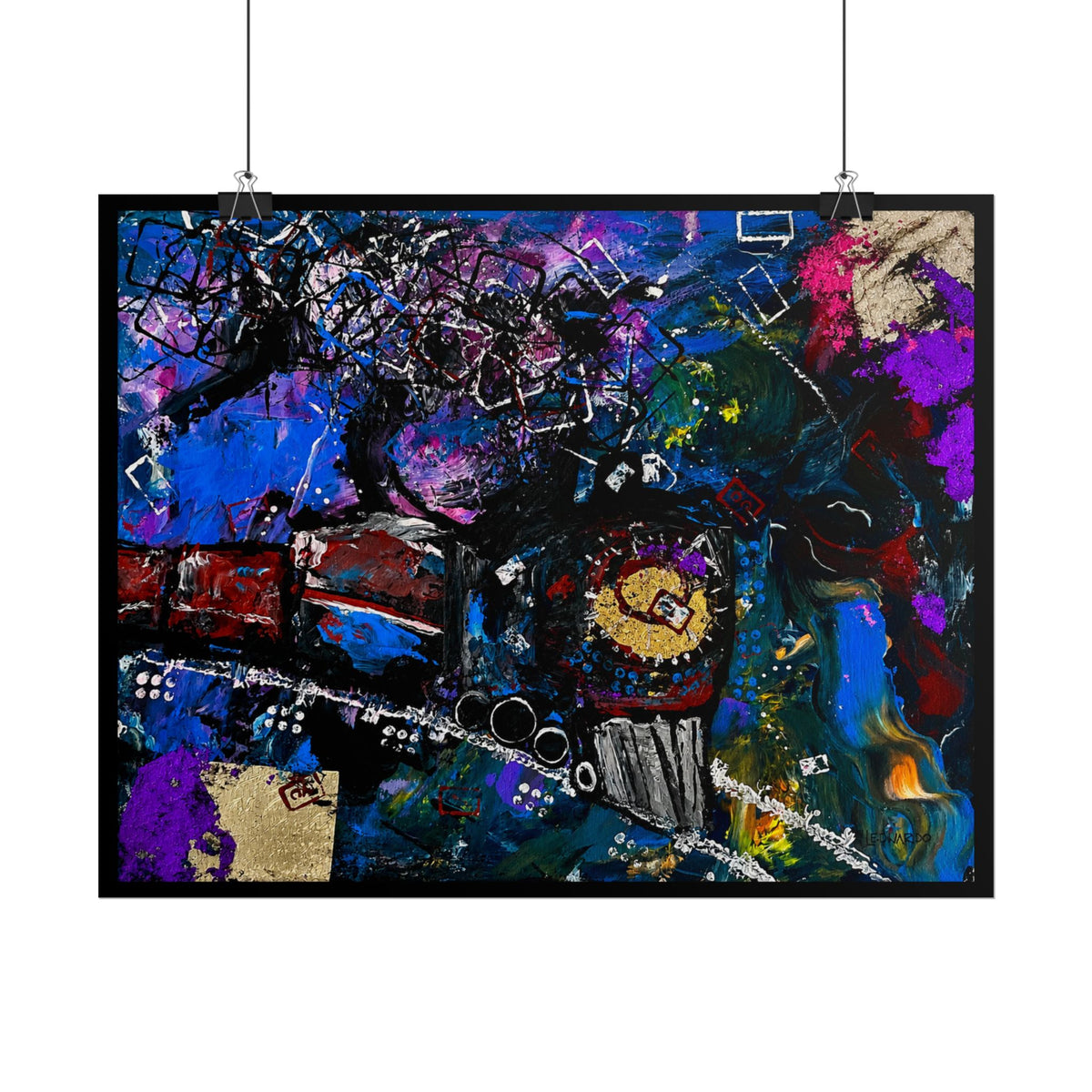 Rolled Poster - Abstract Train