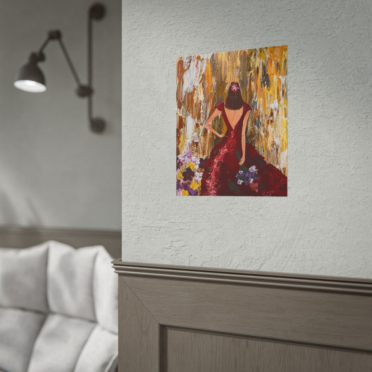 Rolled Posters - Girl in Flowers