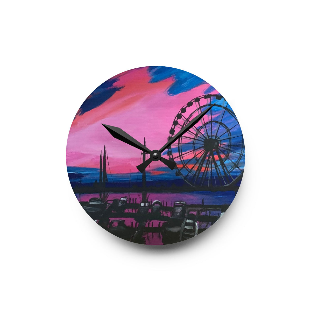Wall Clock Acrylic - Ferris Wheel