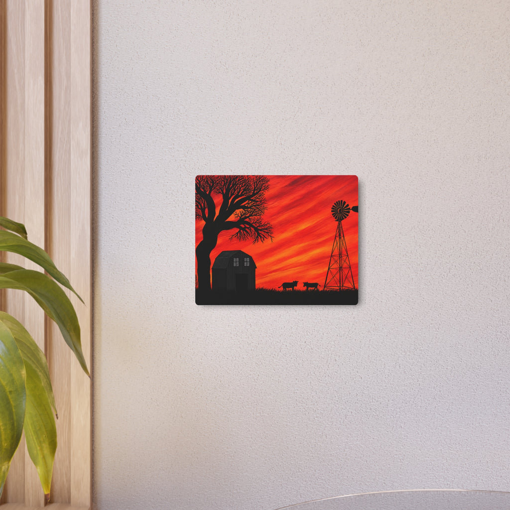 Metal Art Sign - Farmland