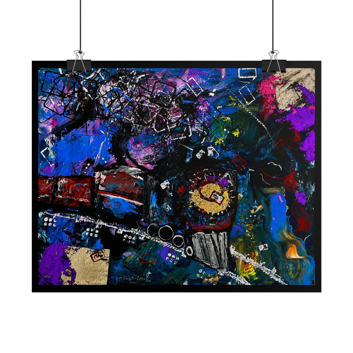 Rolled Poster - Abstract Train