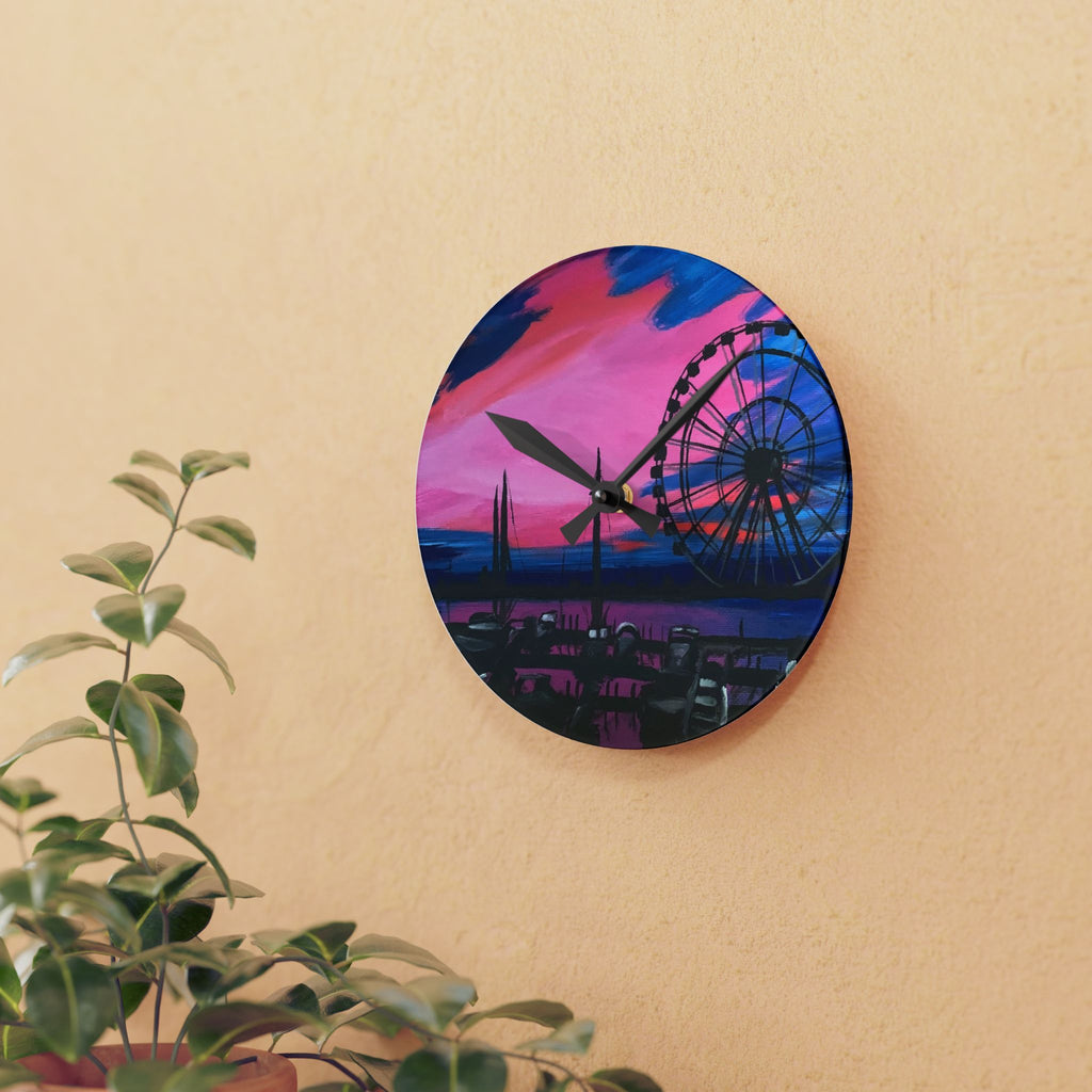 Wall Clock Acrylic - Ferris Wheel