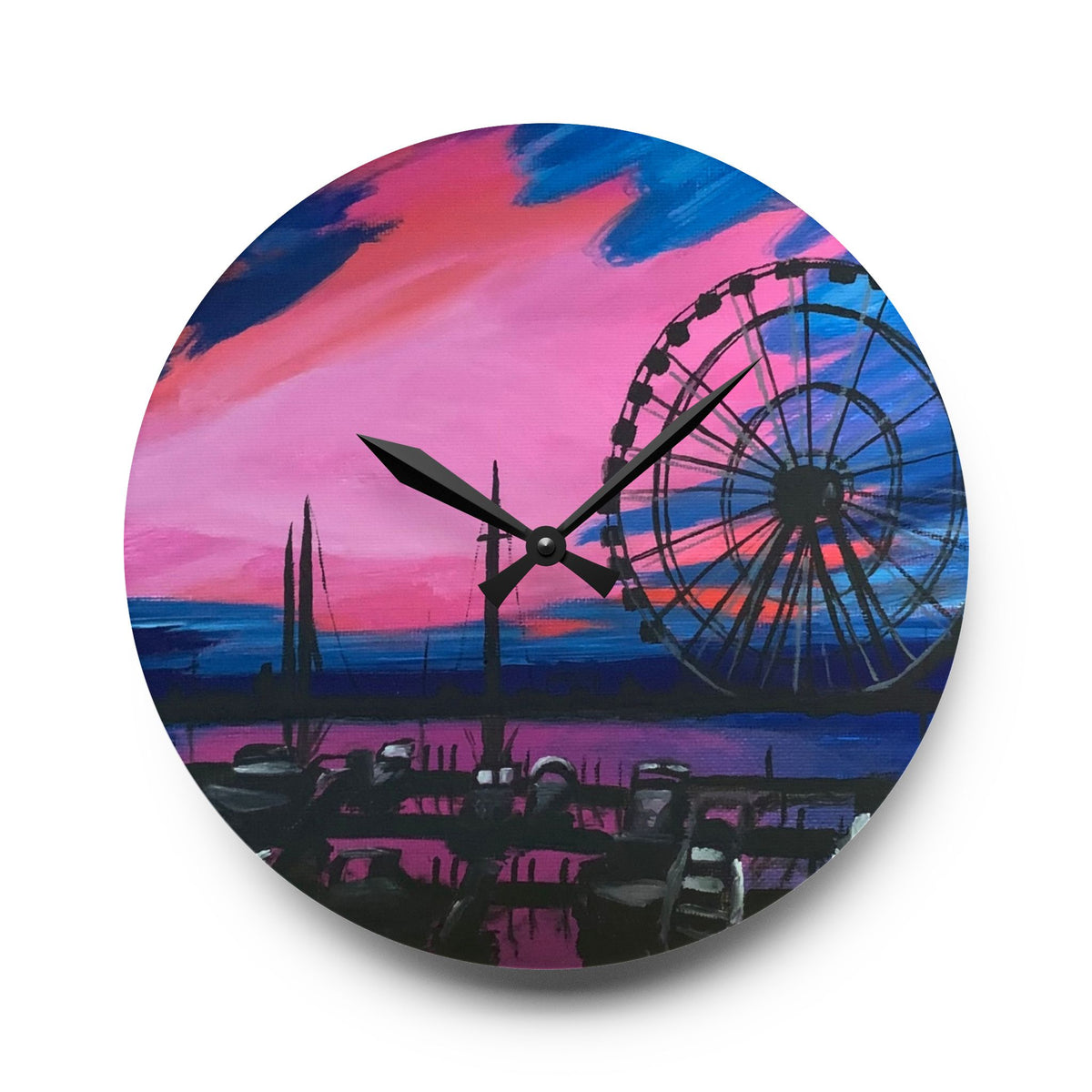Wall Clock Acrylic - Ferris Wheel