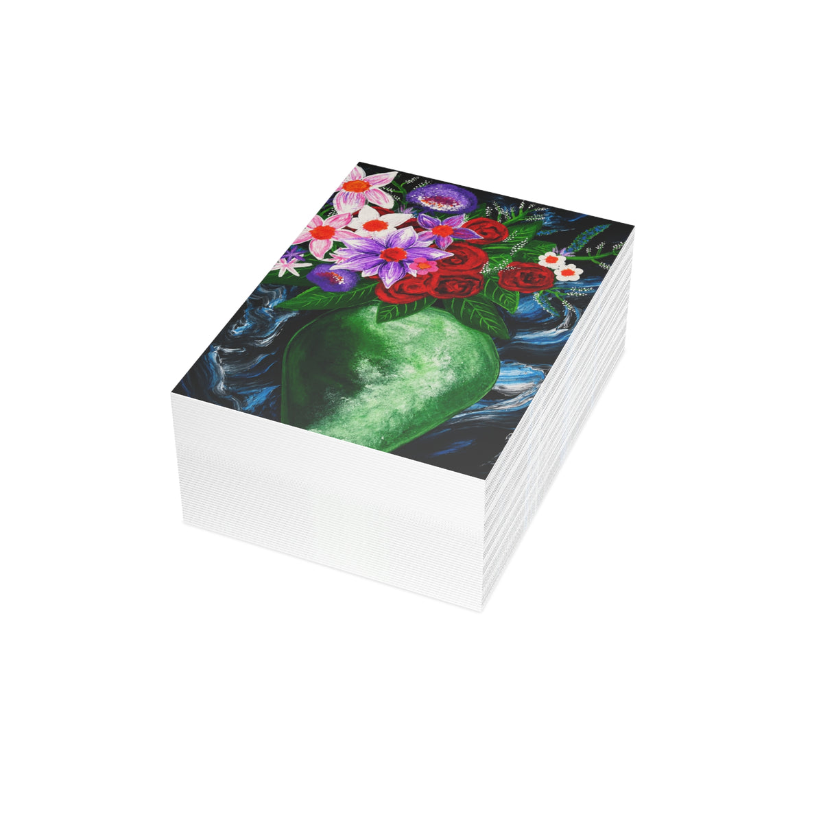 Postcard Bundles (envelopes included) - Green Vase