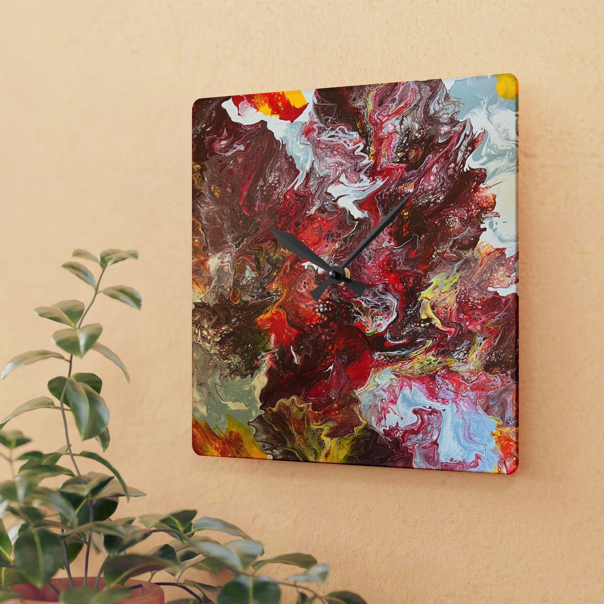 Wall Clock Acrylic - Abstract
