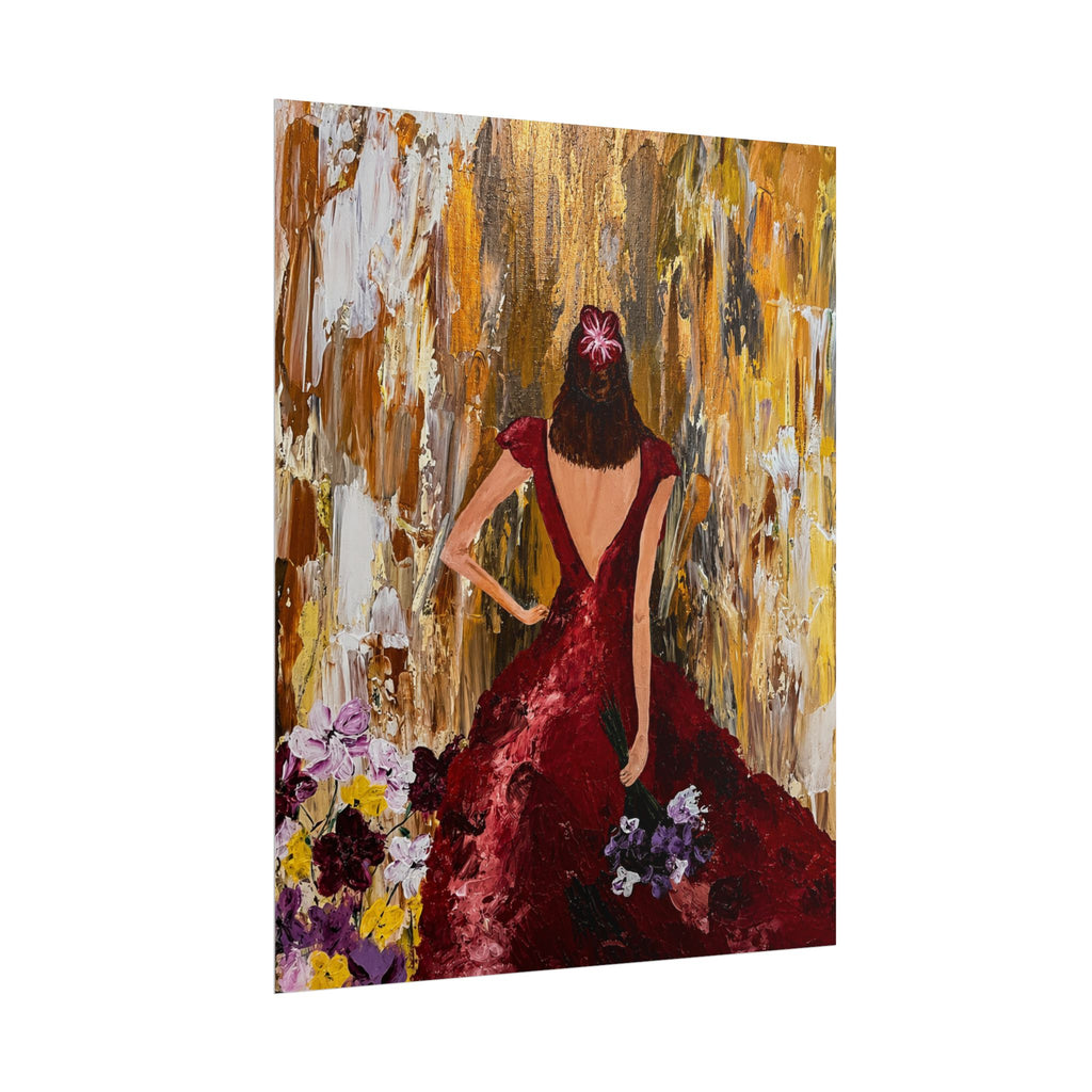 Rolled Posters - Girl in Flowers