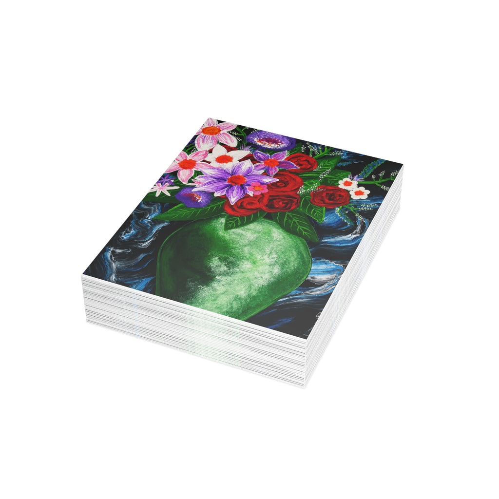 Postcard Bundles (envelopes included) - Green Vase