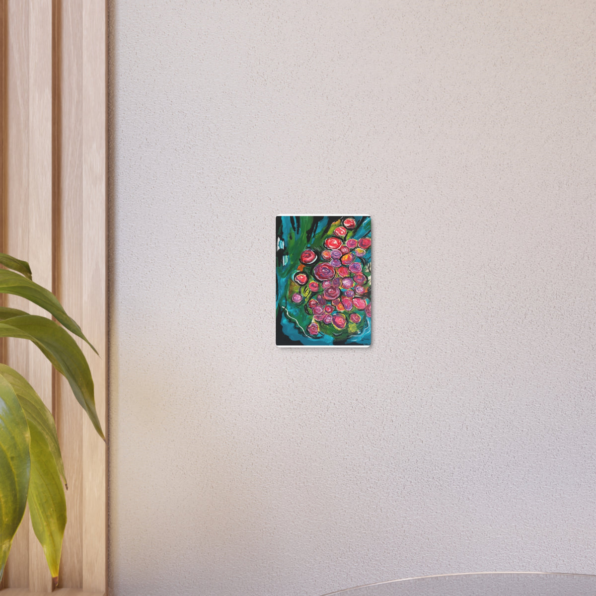 Metal Art Sign - Abstract Flowers