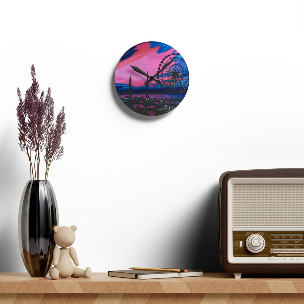 Wall Clock Acrylic - Ferris Wheel
