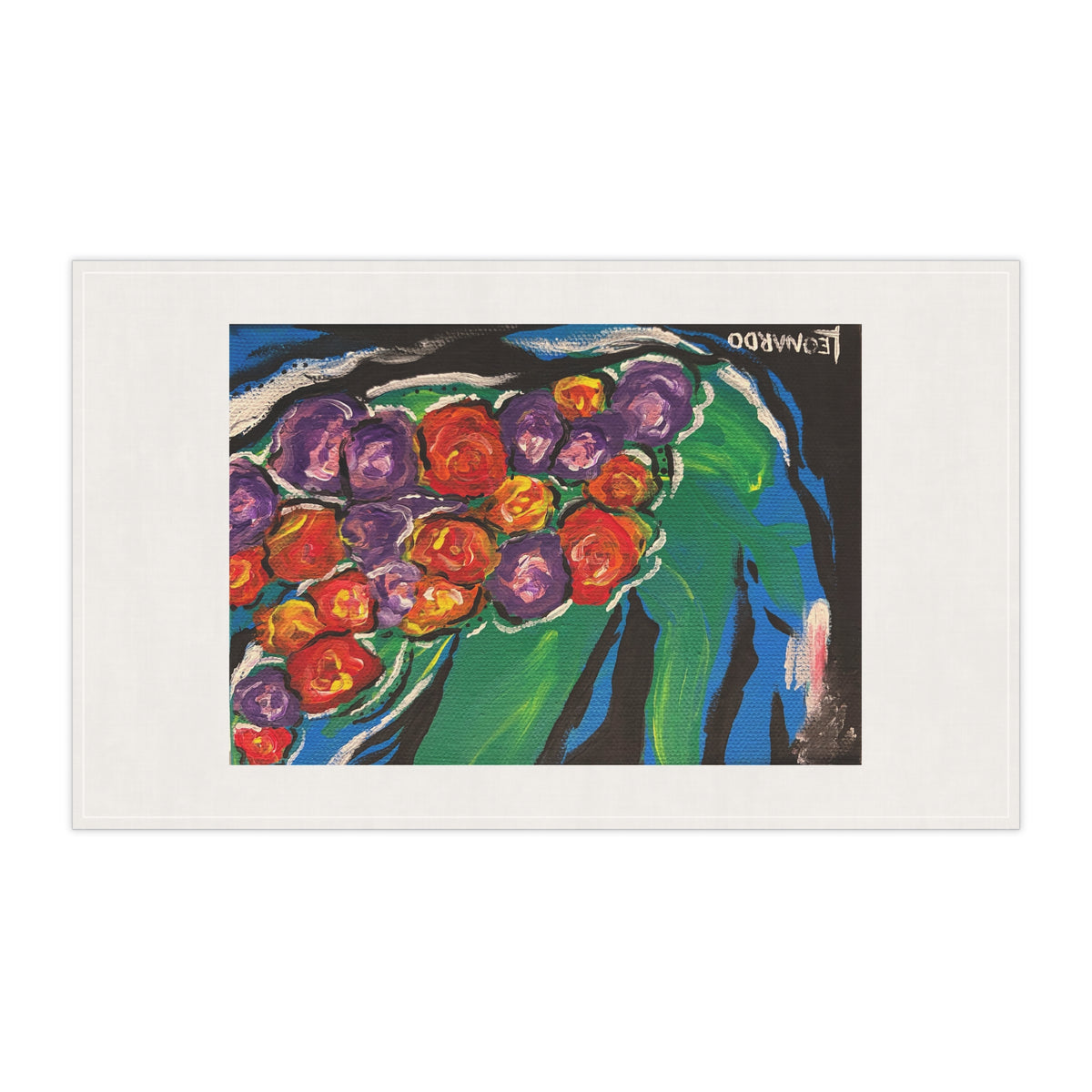 Tea Towels (cotton, poly) - Wild Bouquet
