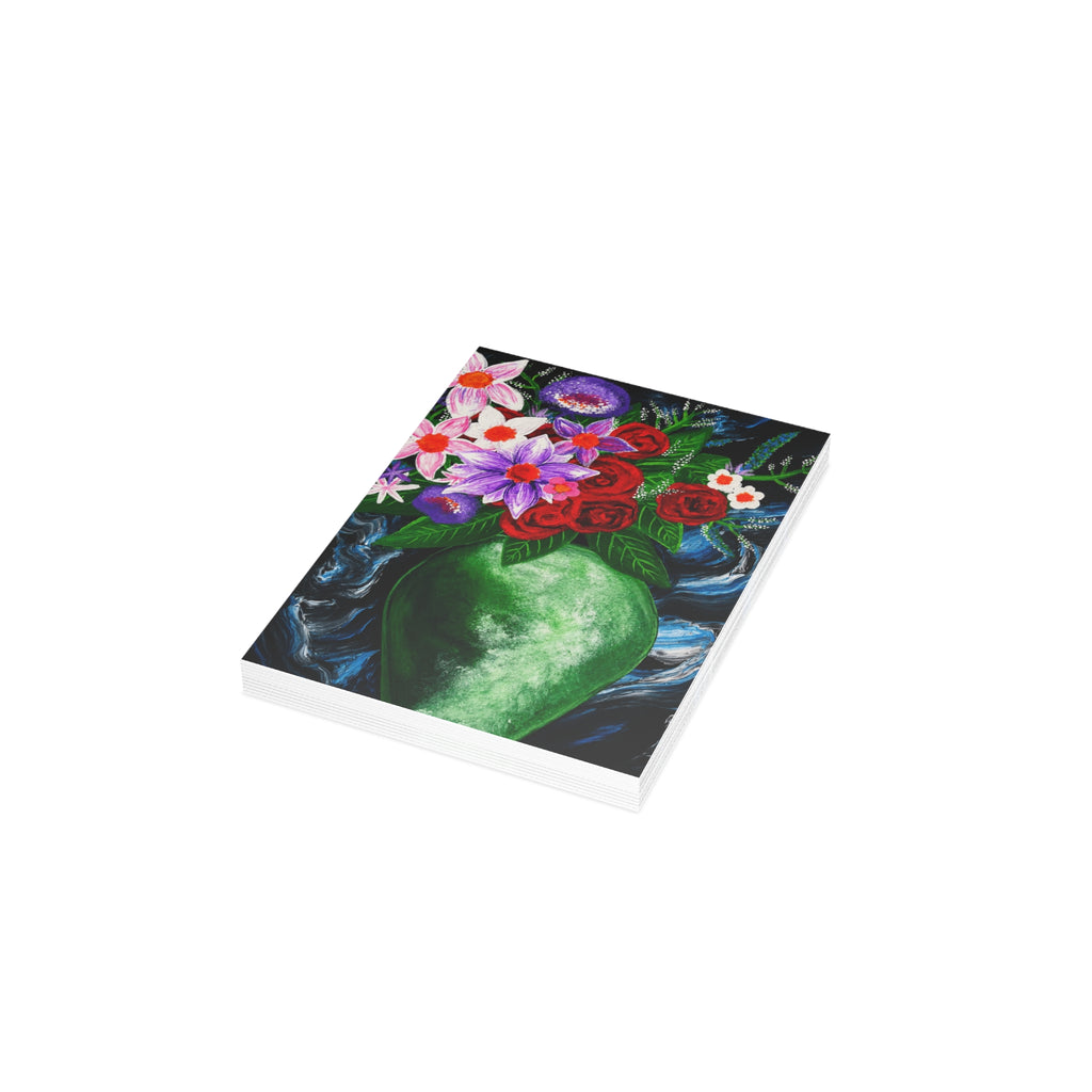 Postcard Bundles (envelopes included) - Green Vase