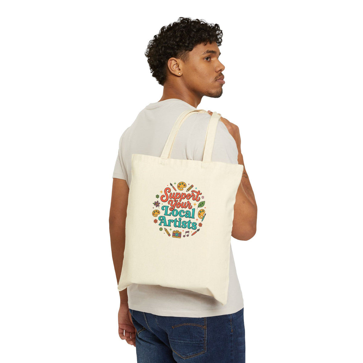 DL Logo - Cotton Canvas Tote Bag