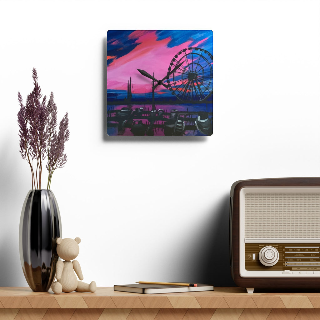Wall Clock Acrylic - Ferris Wheel