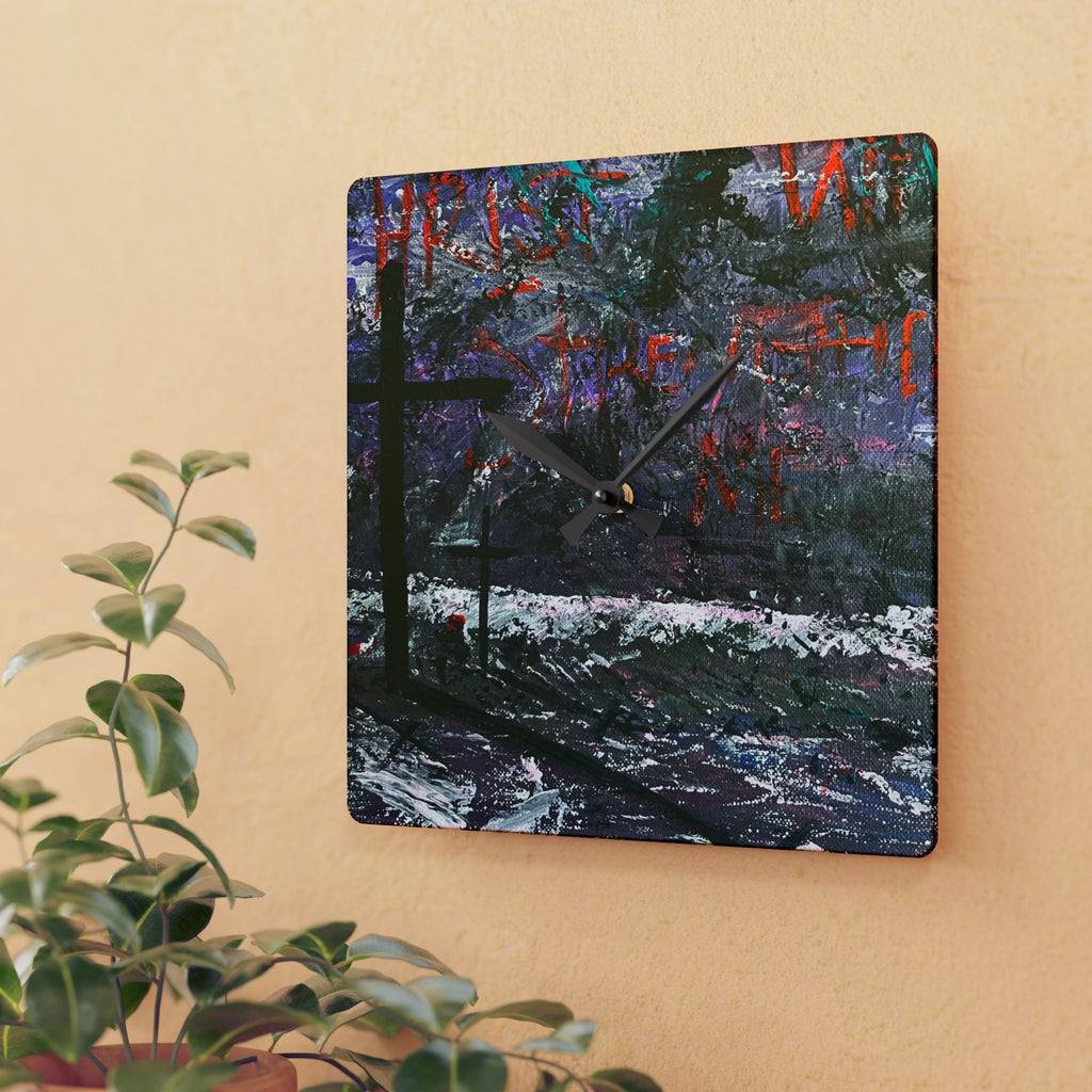 Wall Clock Acrylic - Strength