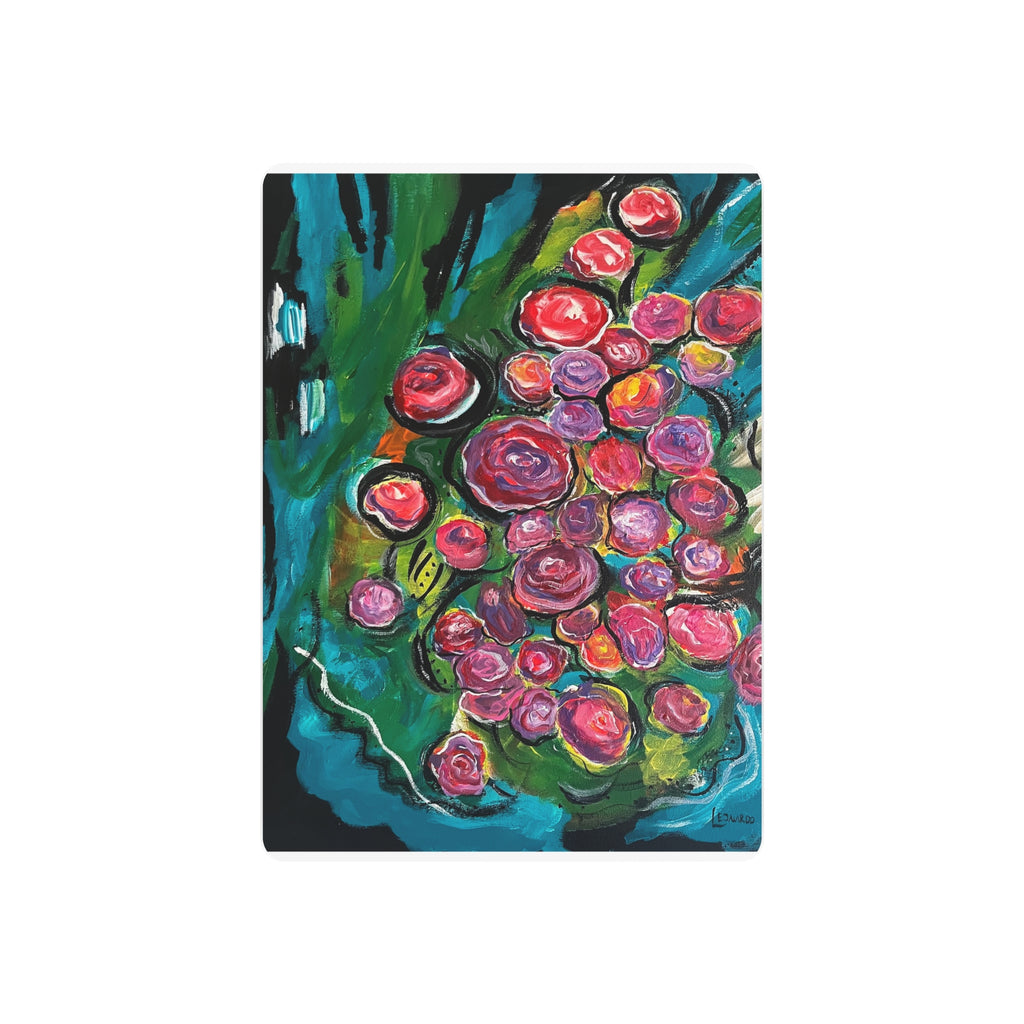 Metal Art Sign - Abstract Flowers