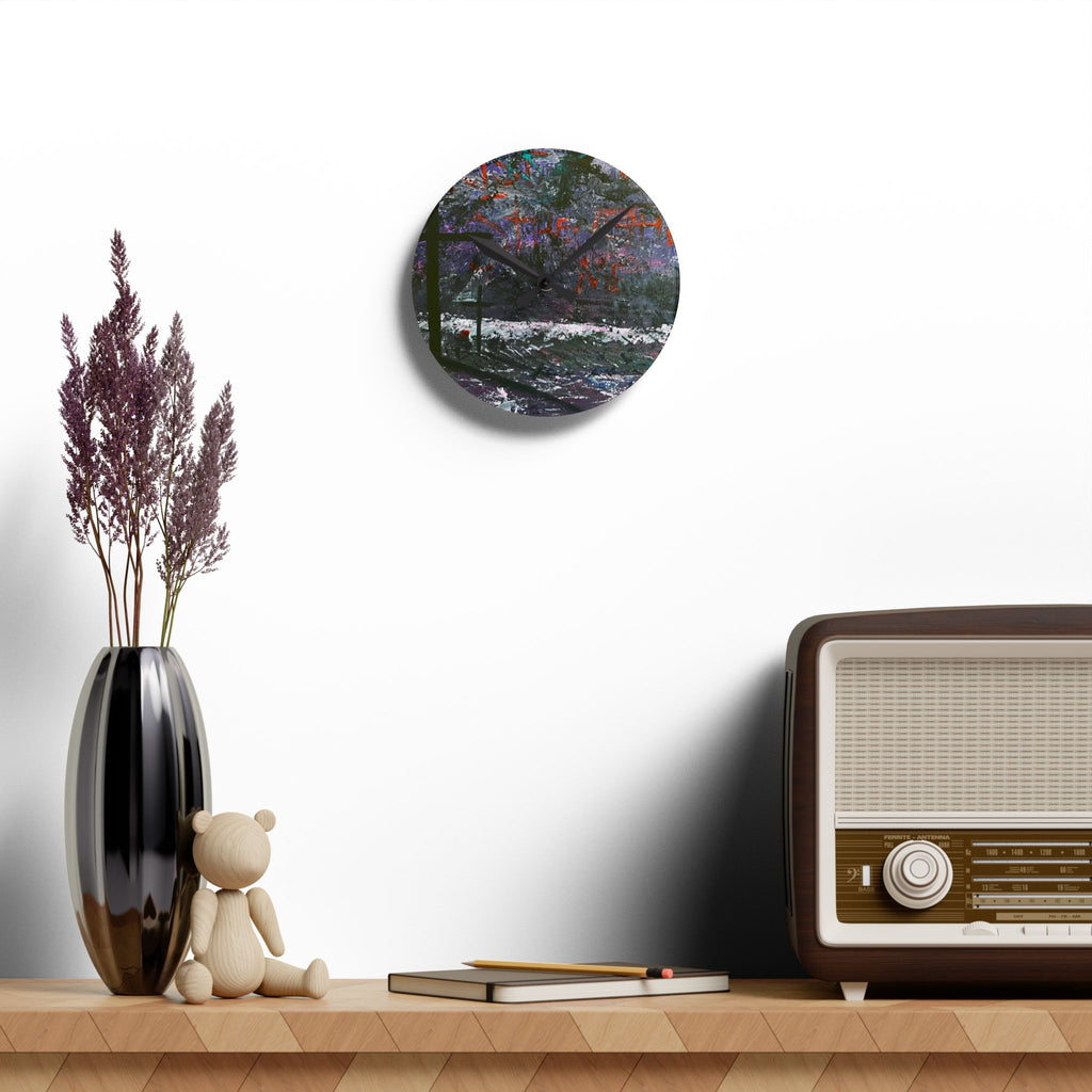 Wall Clock Acrylic - Strength