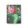 Spiral Bound Journal - Green Vase