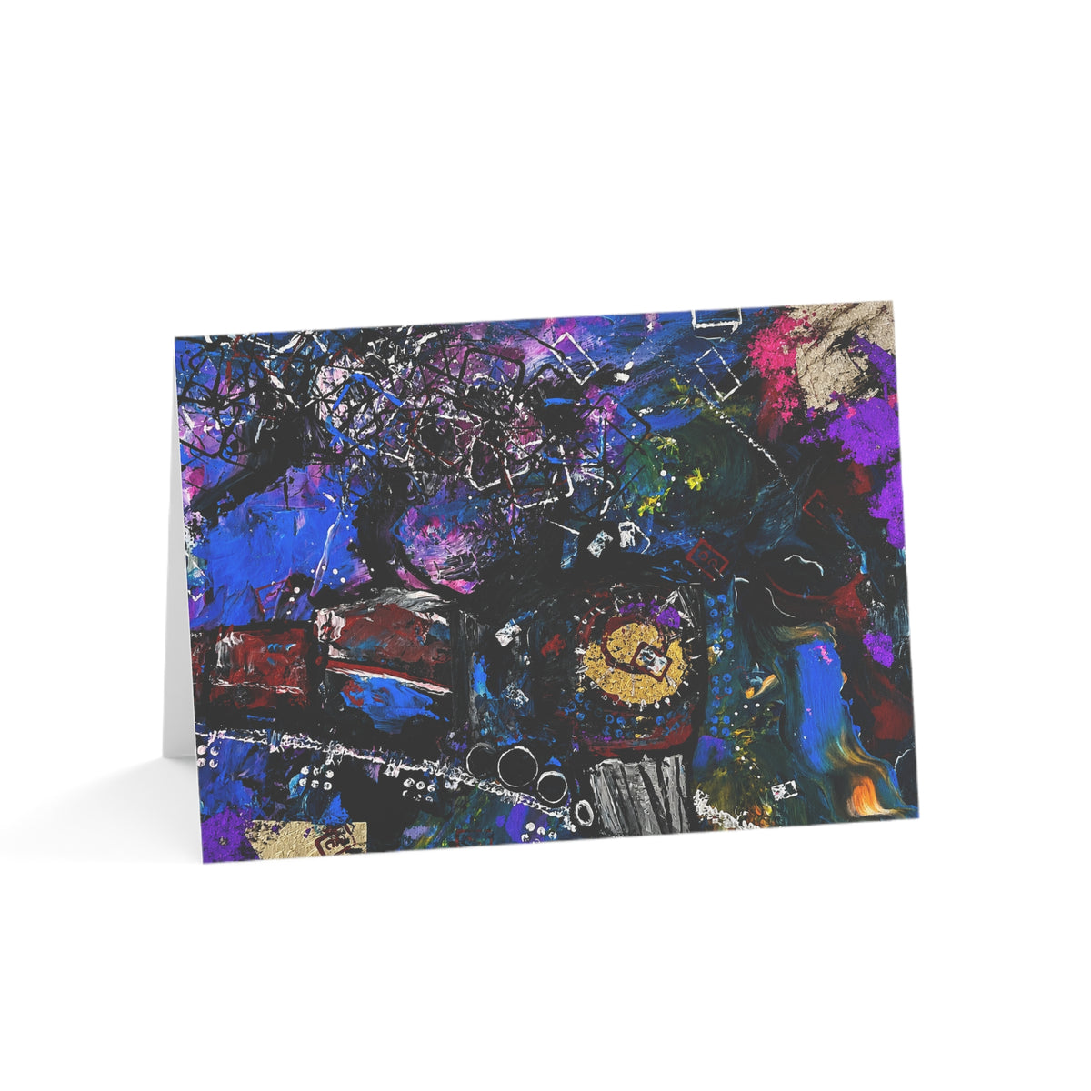 Greeting Cards (1, 10, 30, and 50pcs) - Abstract Train