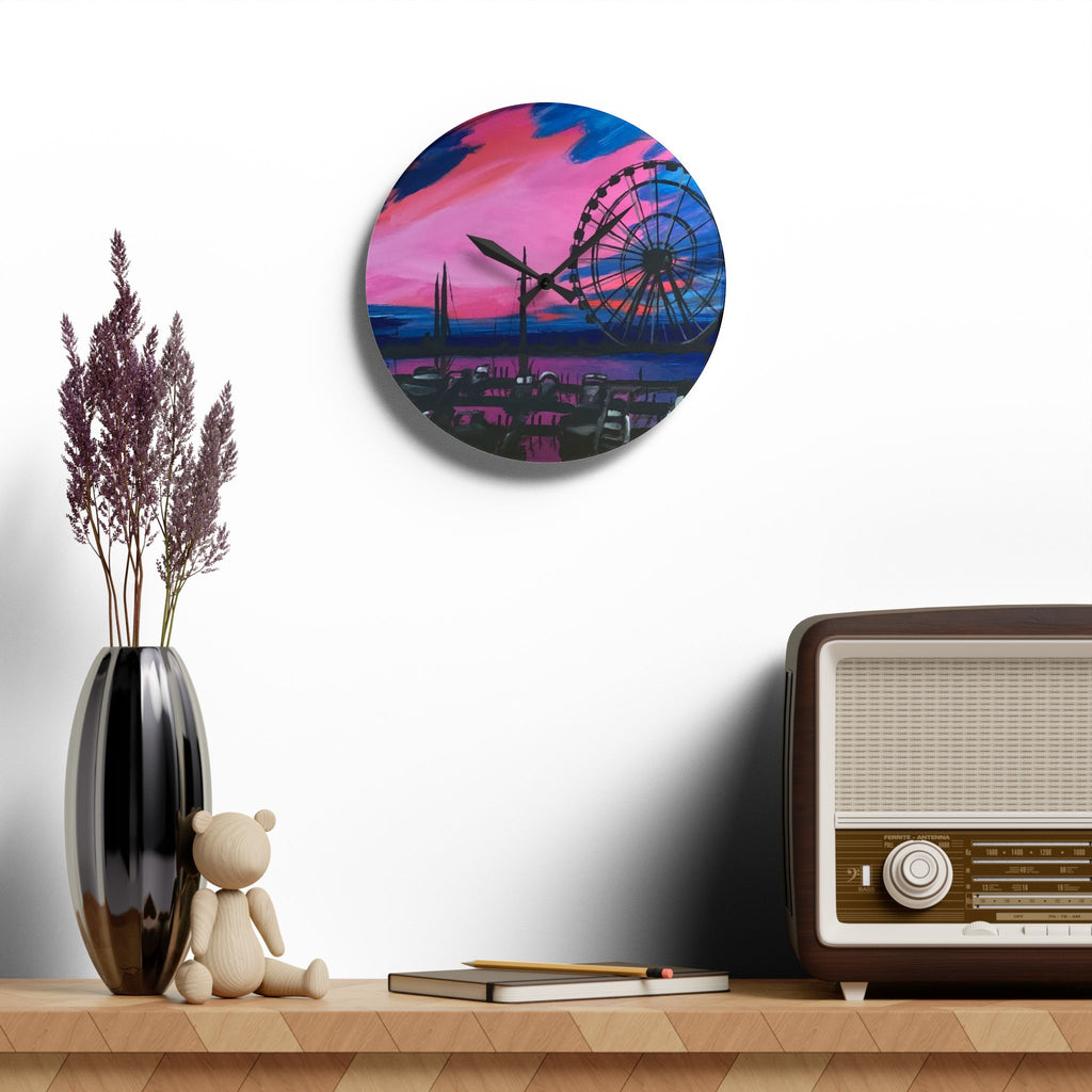Wall Clock Acrylic - Ferris Wheel