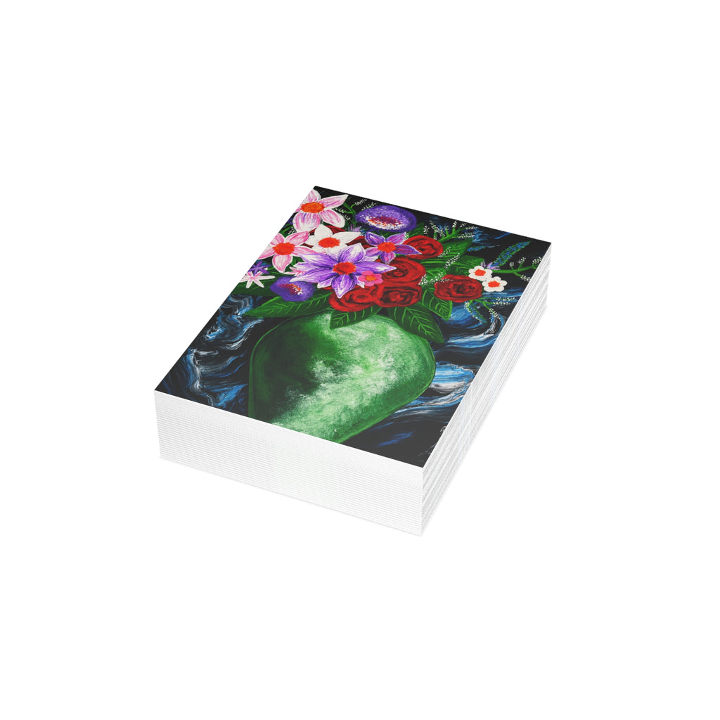Postcard Bundles (envelopes included) - Green Vase