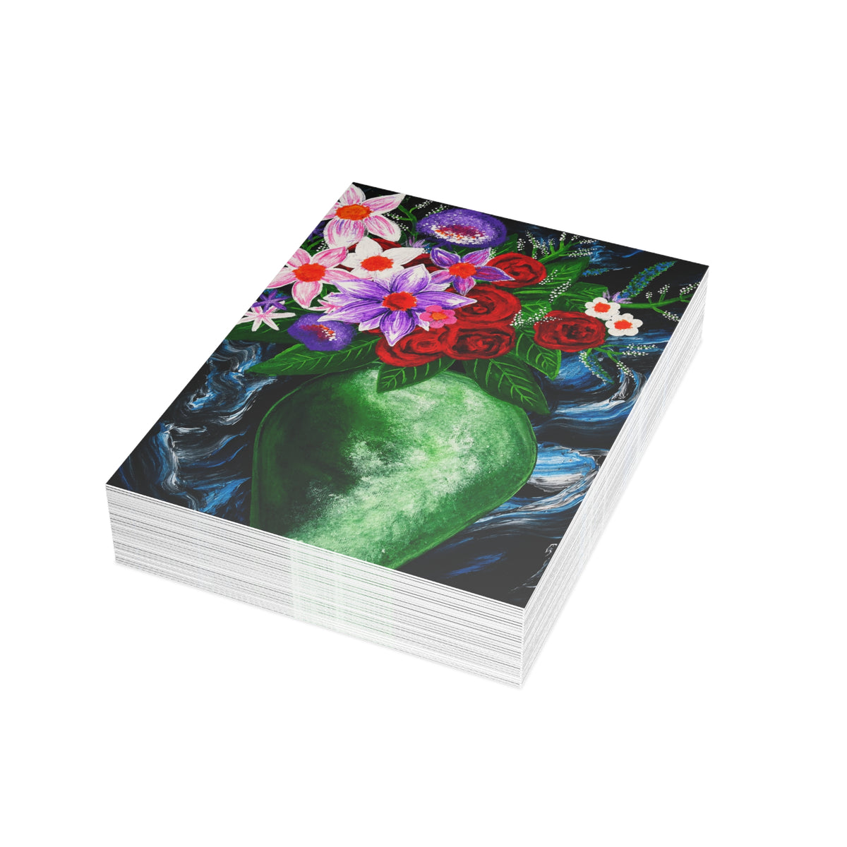 Postcard Bundles (envelopes included) - Green Vase
