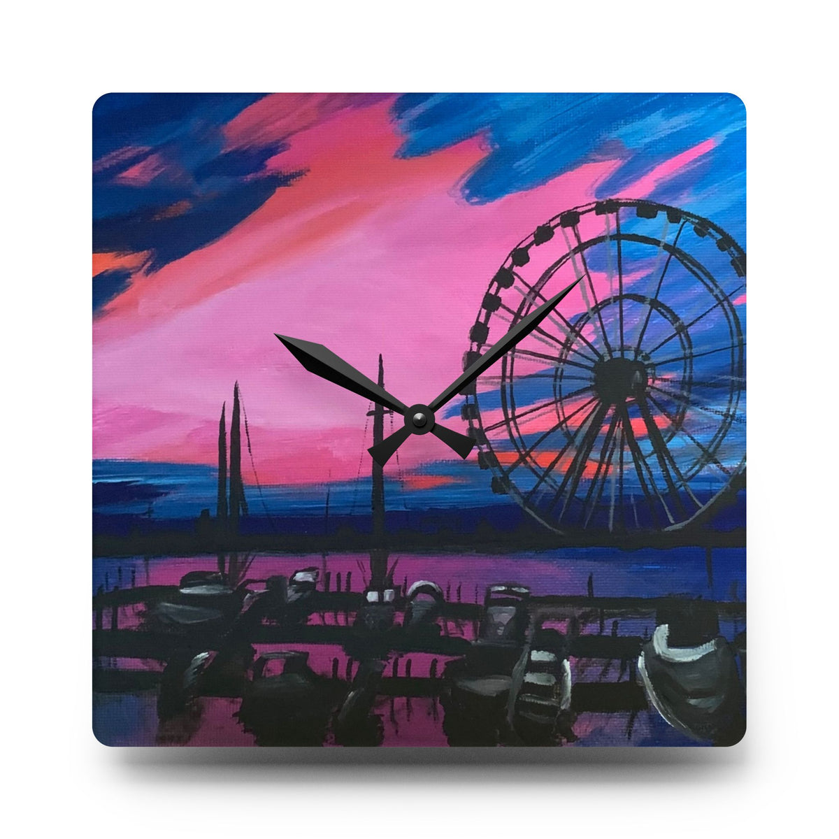 Wall Clock Acrylic - Ferris Wheel