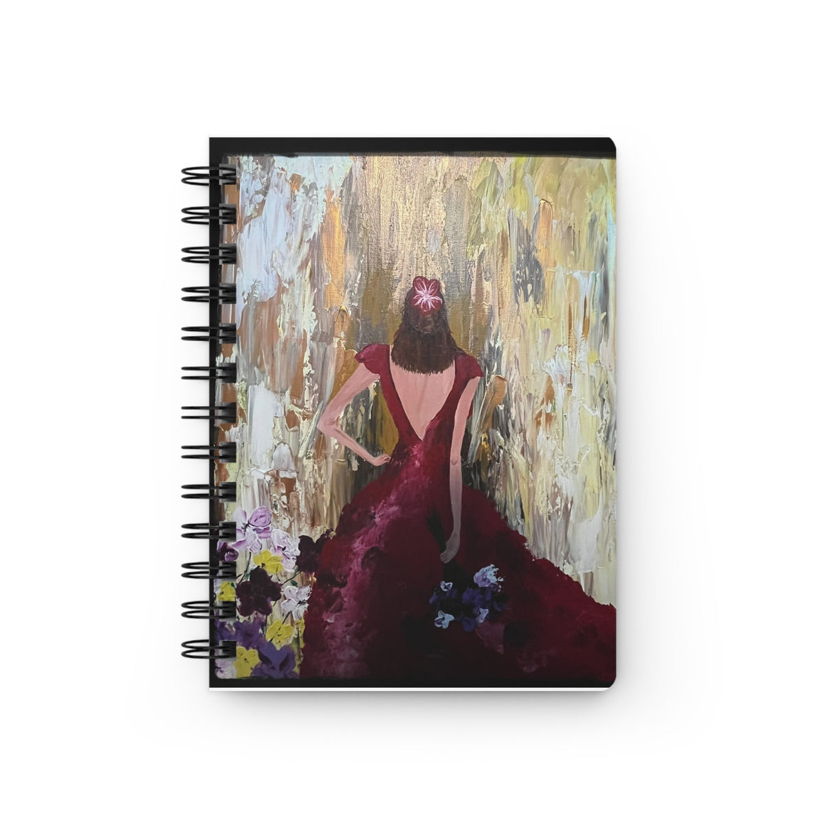 Spiral Bound Journal - Girl in Flowers