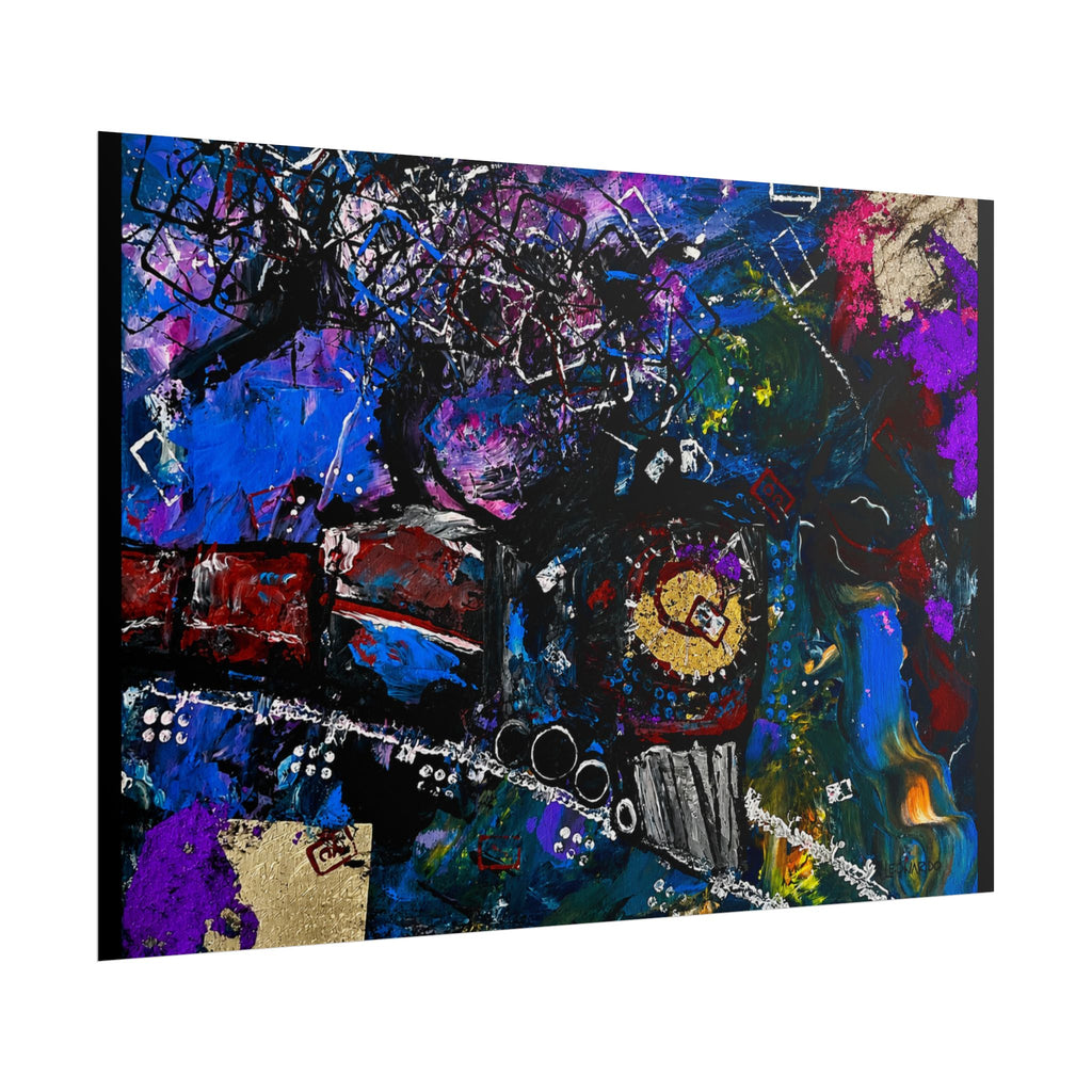 Rolled Poster - Abstract Train