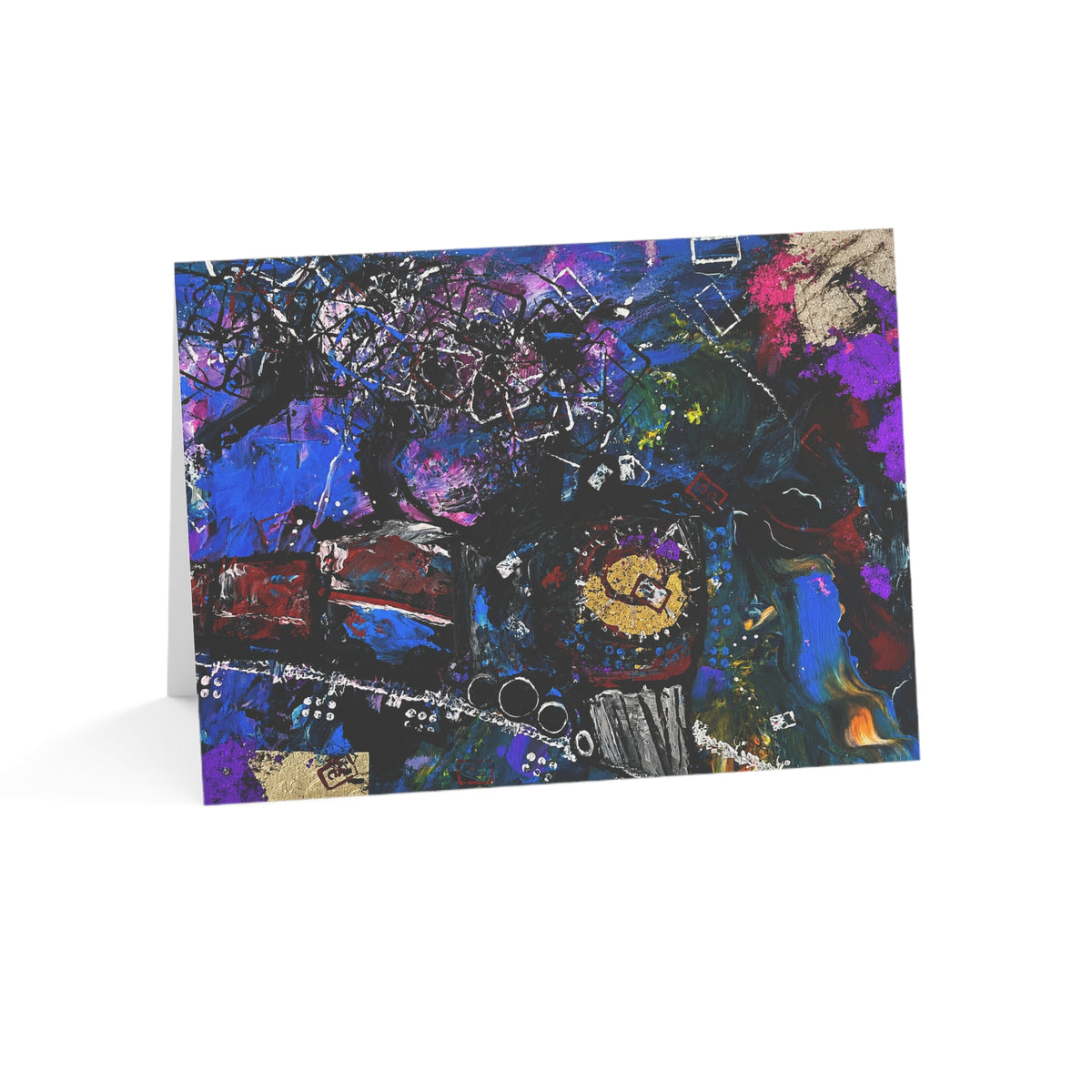 Greeting Cards (1, 10, 30, and 50pcs) - Abstract Train