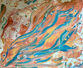 Abstract Blue & Gold - Original Artwork